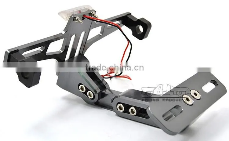 BJ-LPL-039 Manufacturer Aluminum Universal Motocross License Plate Holder Bracket with LED