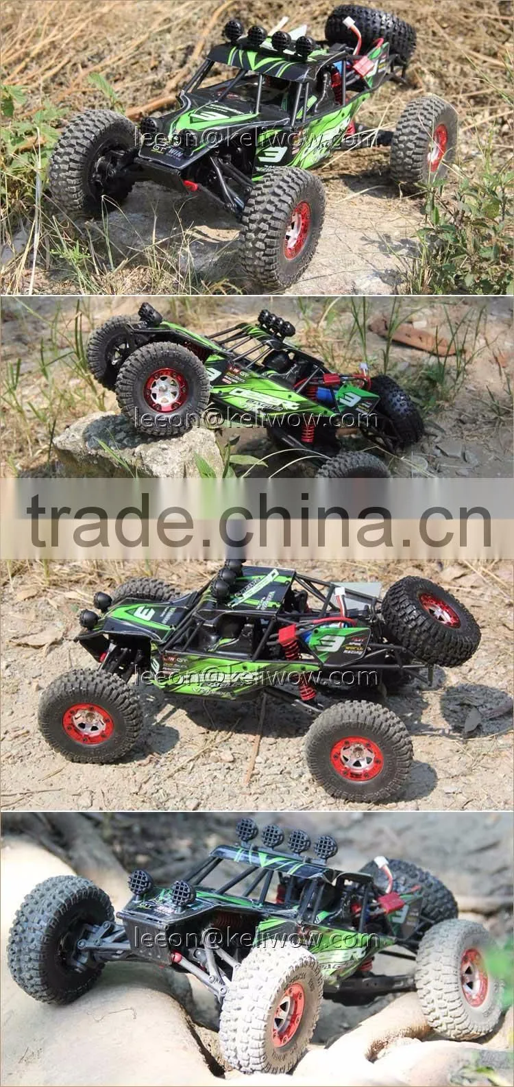 4WD 2.4G Electric Powerful Remote Control Car Brushed/ Brushless High Speed RC Monster Truck With 40-75km/h
