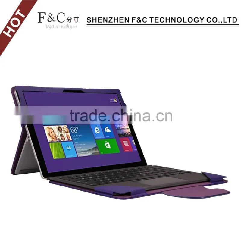 Leather Tablet Case Stand Up Card Holder Case For Surface Pro 4 In Shenzhen