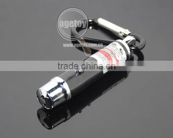 Aluminum Carabiner Personality UV Money Detector Electric Light Mini Flashlight Lamp LED Torch With Keyring