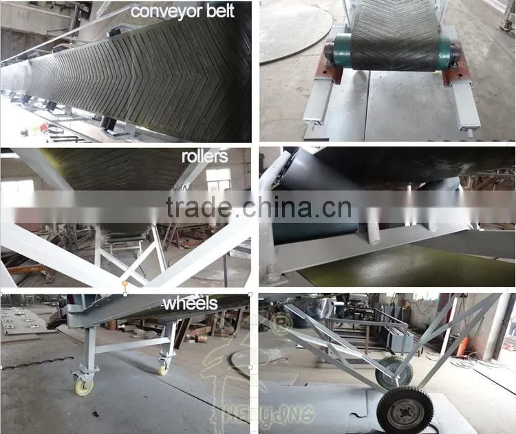 Zhenying adjusted direction mobile belt conveyor for cartons with CE&ISO