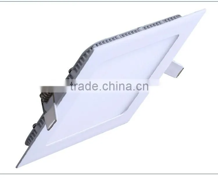 Ultra Thin Round / Square Shape Slim 3W 6W 9W 12W 18W 24W Ceiling LED Panel Down Light