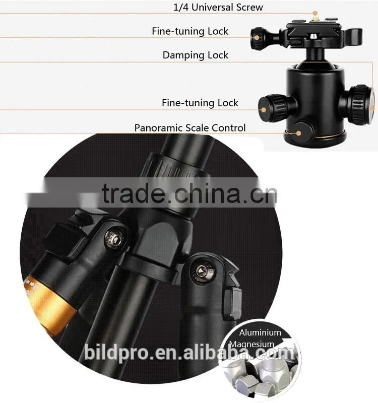 BILDPRO Tripod Factory Professional Camera Tripod Cheap Price Supplier