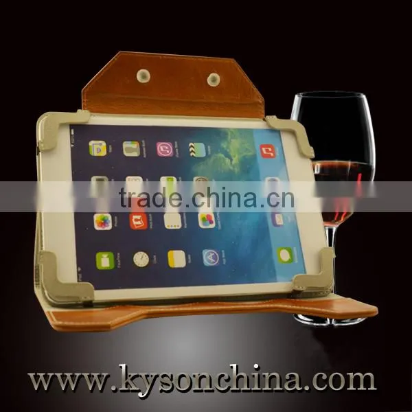 2015 Updated style for iPad case, cat shape leather case for ipad