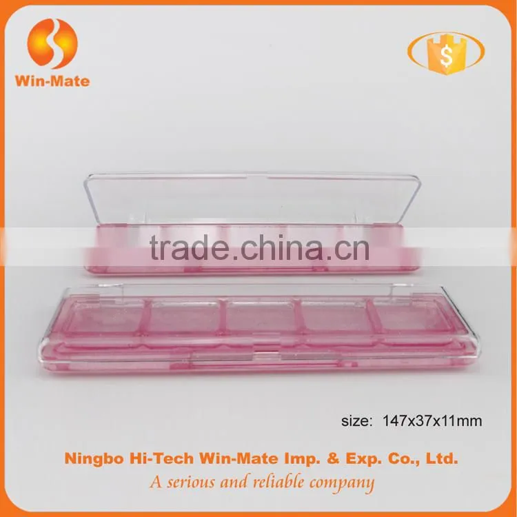 Cute pink fold eyeshadow with lucid cap cosmetic box