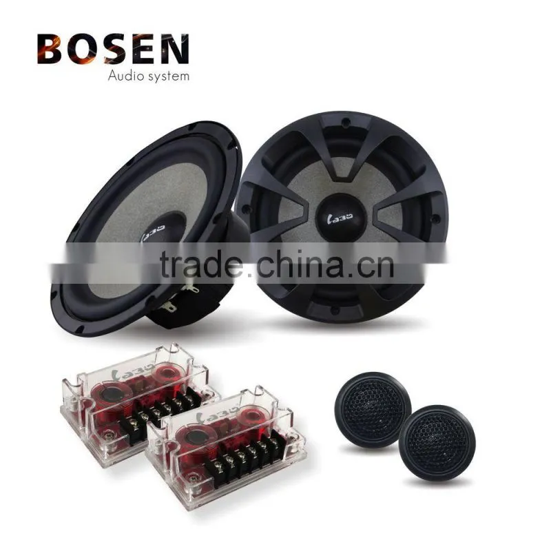 Small order area 6" 2-way component woofer speaker with super bass EQ