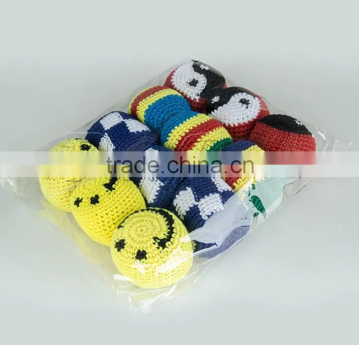 Partypro Chinese Supplier Zhejiang Factory Cotton Thread Wholesale High Quality Kick Ball for Children Juggling Ball
