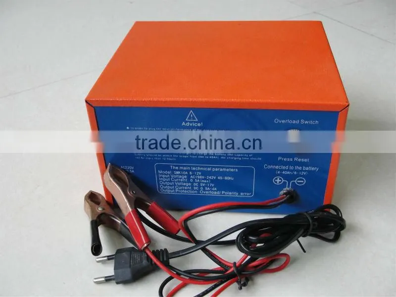 6A12V quick battery charger for 60ah capacity battery