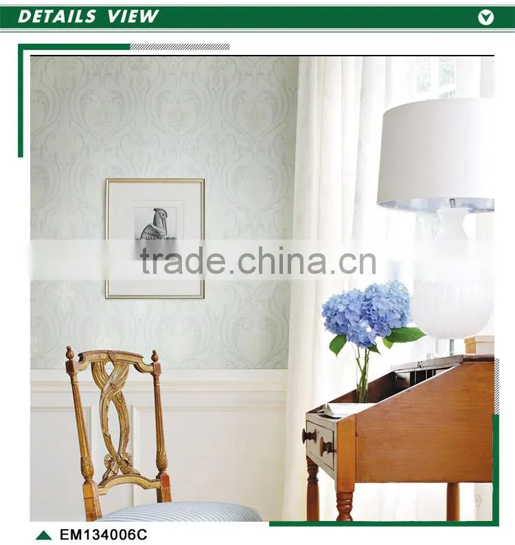 free printing embroidery wallpaper, european flower wall decal for background , fantastic wall decor manufacturer