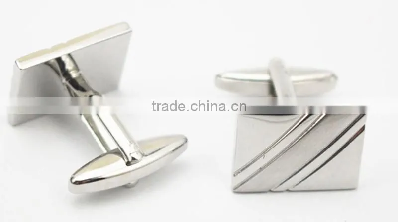 Cuff button brass cufflinks rectangle Brass Men Shirt Cuff Button