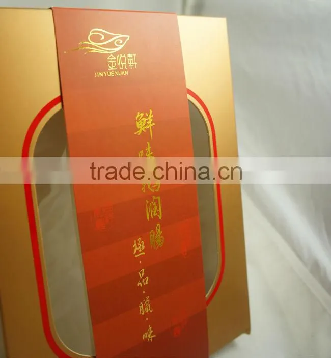 Custom paper box for preserved meat