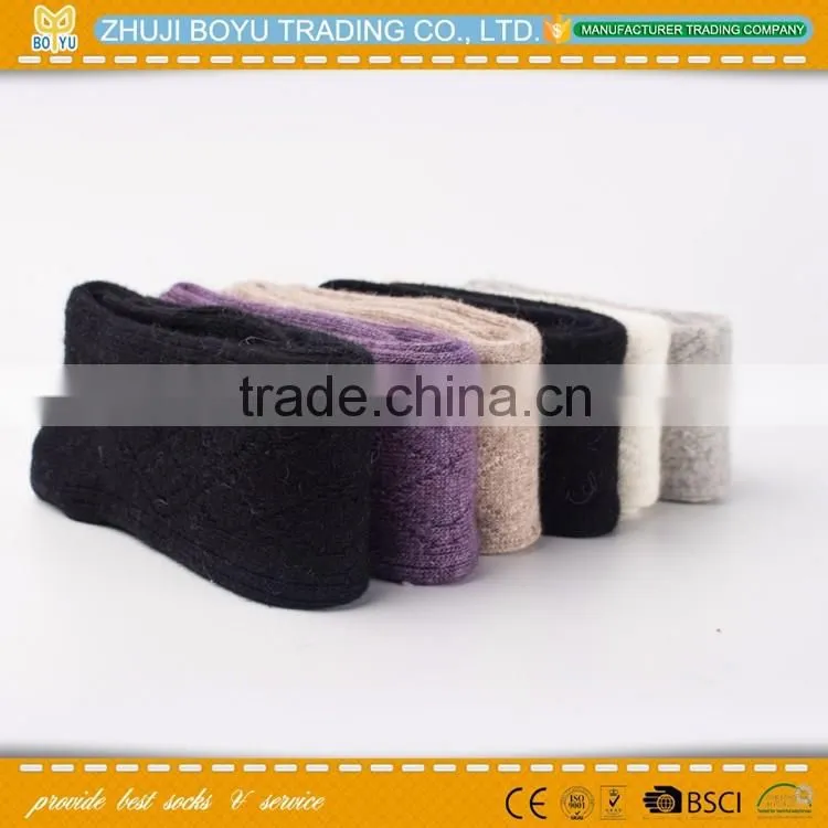 BY-161205 Warm Winter Thick wool mixture ANGORA Cashmere Casual Dress Socks