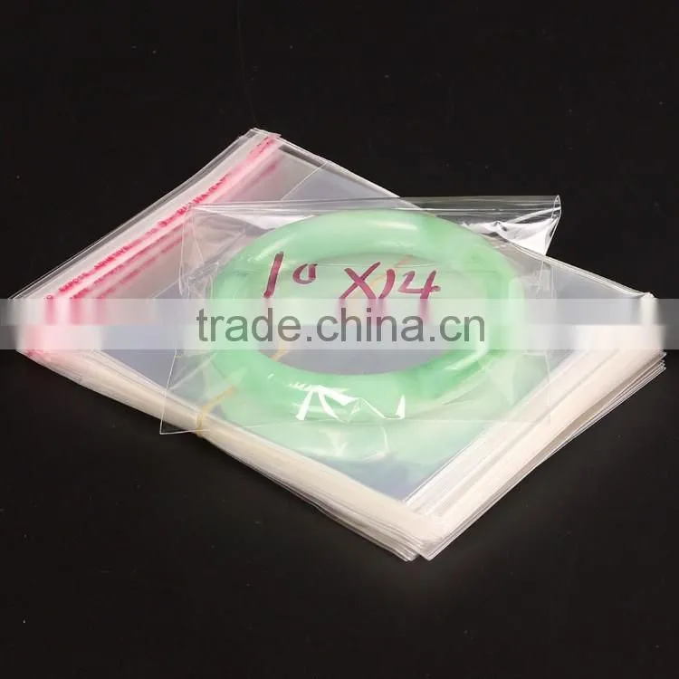 10x14cm Clear Plastic Self-Adhesive Seal OPP Bags with easy peel-off strip 2.5 cm