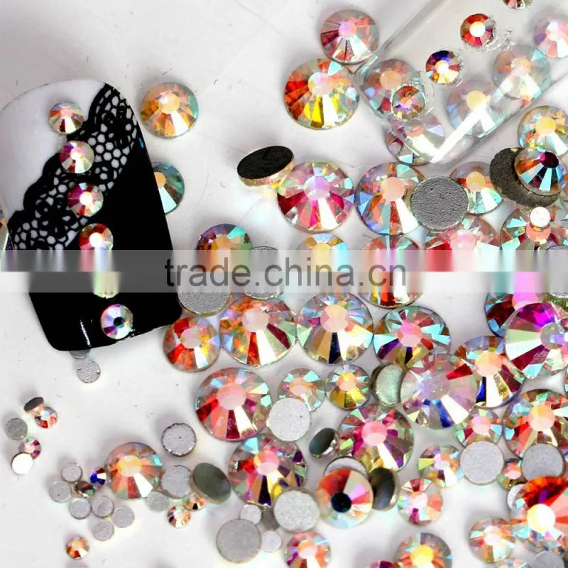 White Clear Shining Nail Art Crystal 3D Nail Decoration Rhinestone