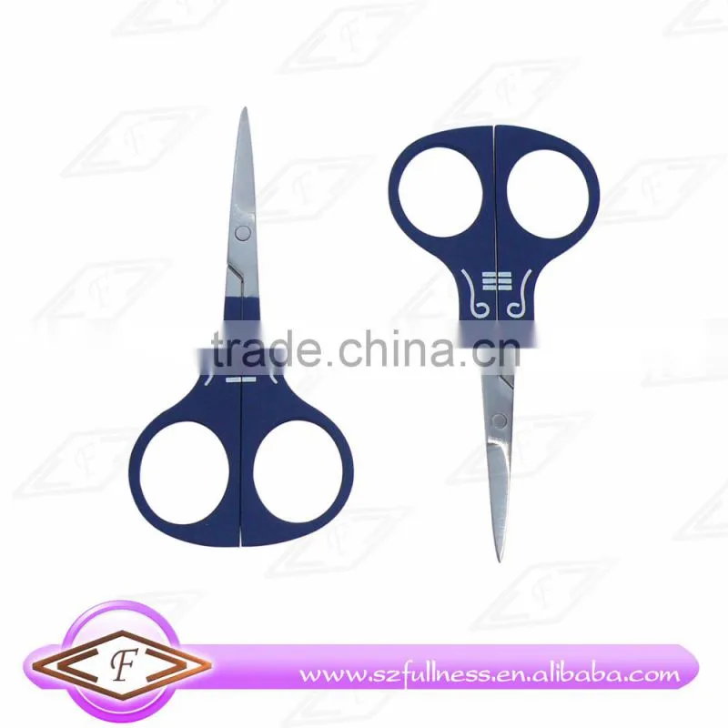 hot wholesale stainless steel beauty scissor cosmetic eyebrow scissors