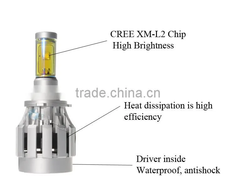 car accessory 30w golden headlight led car fog light