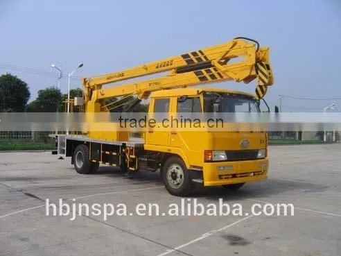 china manufacturer 18m FAW lift platform truck