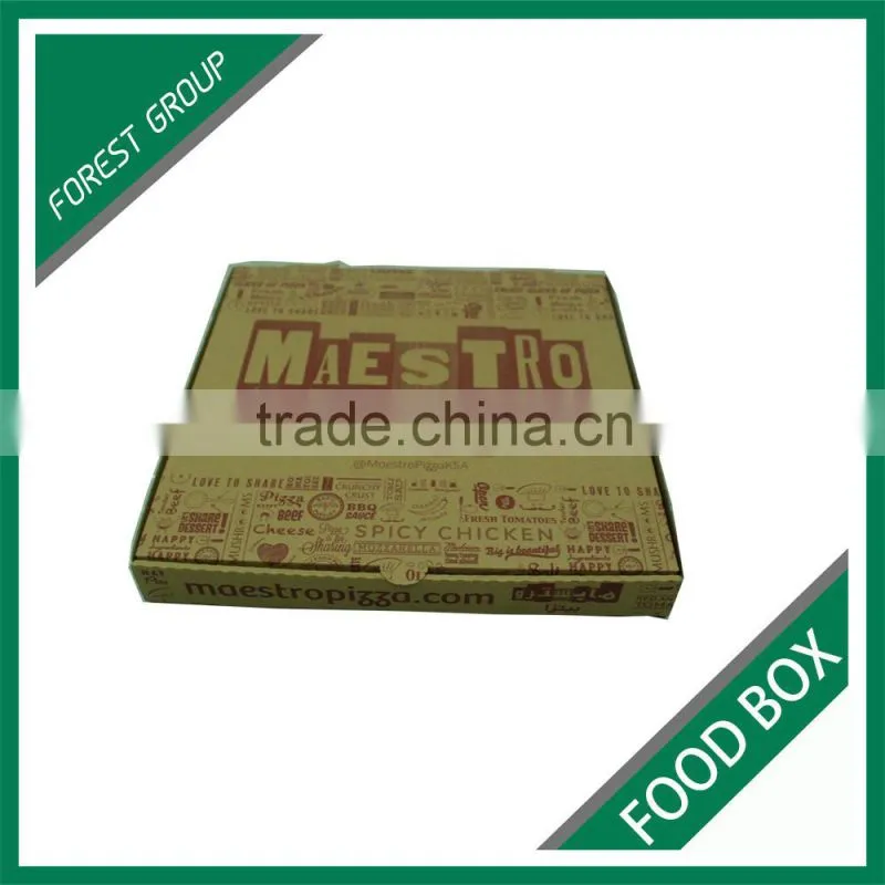 HOT SALE CHEAP 10 INCH CORRUGATED PAPER PIZZA BOX WITH FULL COLOR PRINTED