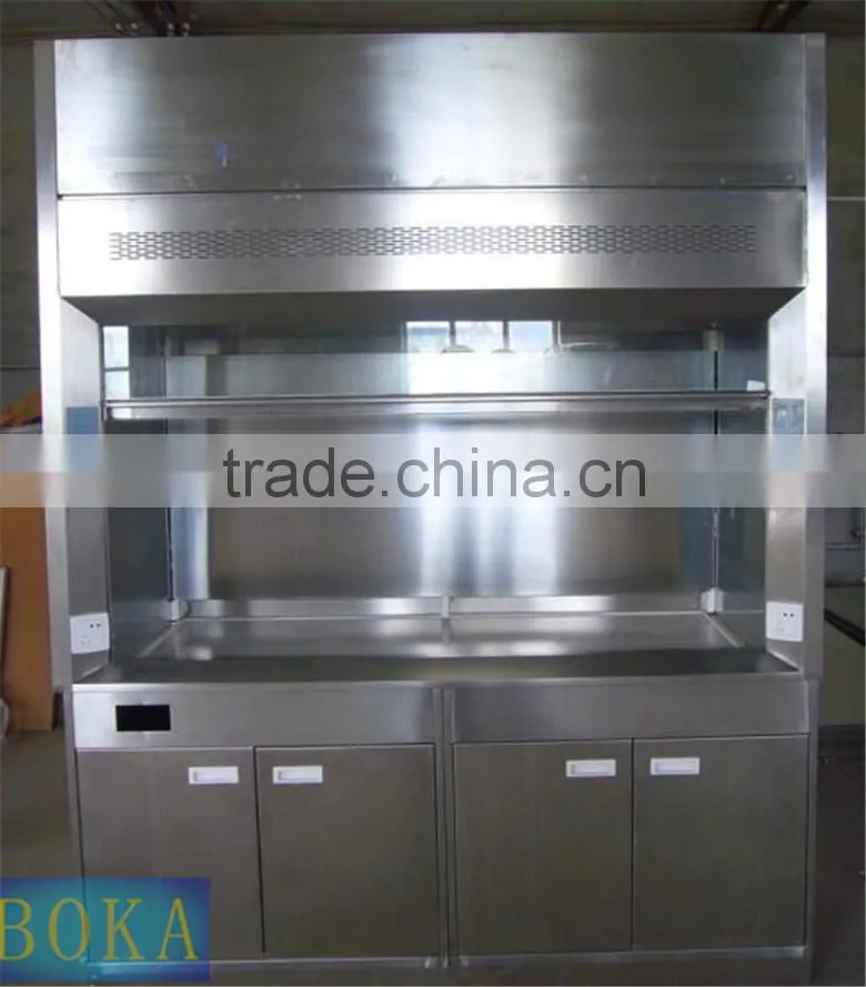 stainless steel chemical fume hood quality control lab equipment