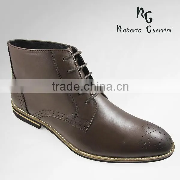 2014 custom lace up leather boot