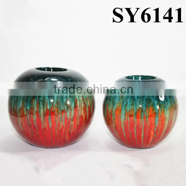 Small cheap ceramic candle holder wholesale