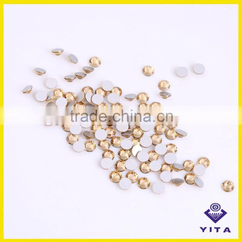 SS12 LCT Glass Non Hot Fix Flat Back Rhinestones For Nail Arts design