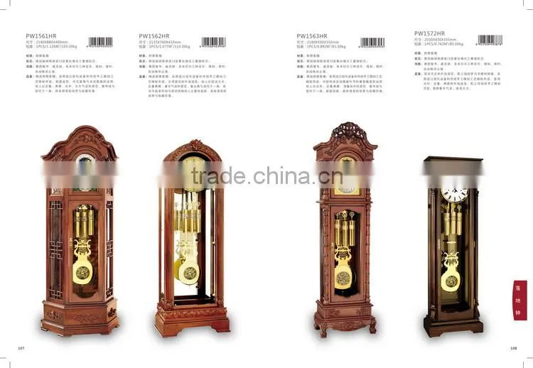 Grandfather clock Solid wood floor clock German made Hermal movement clock