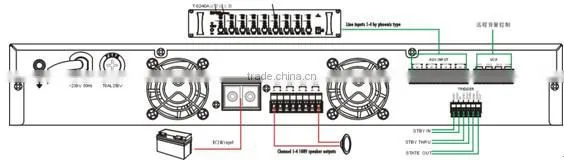 ITC T-4D Series New Arrival 4 Channel Class D Digital Amplifier