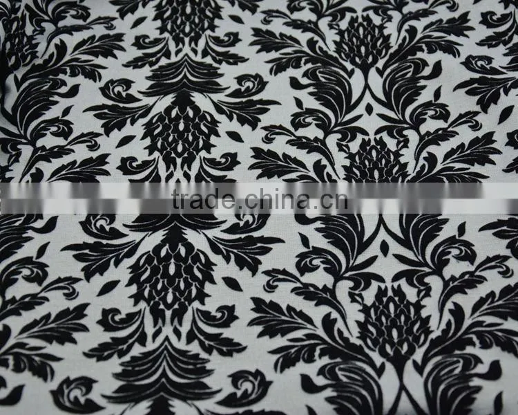 Jiufan Textile Good Quality Roma with Flocking Polyester Spandex 95/5 Ponti Fabric For Lady's Sweater Garment