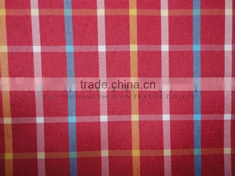 Yarn Dyed Check Red Fabric