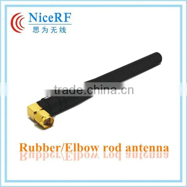 Rubber Antenna SW433-WT100 for Wireless Transceiver RF Module 433MHz Elbow Rod Antenna 433MHz Rubber Antenna 433