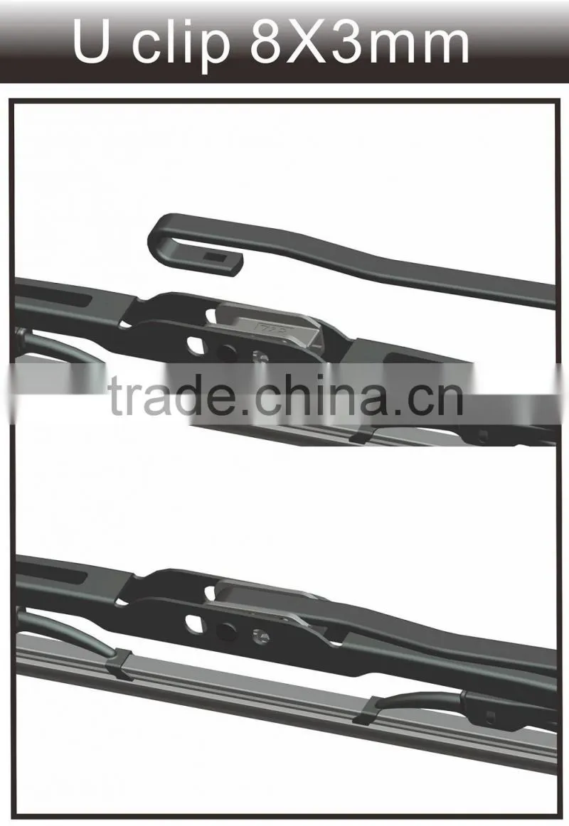 T550 Car Accessories Stainless Steel Windshield Wiper Blade