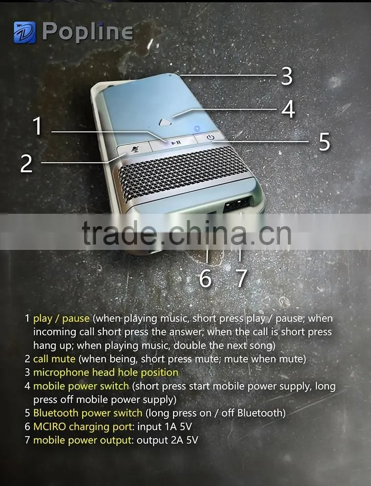 Mobile Power Bank New Product 2016 Smart Battery Case bluetooth speaker phone case
