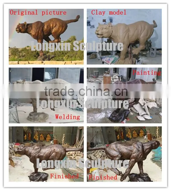 Antique Large Brass Elk Statue Sculpture for Garden Decoration