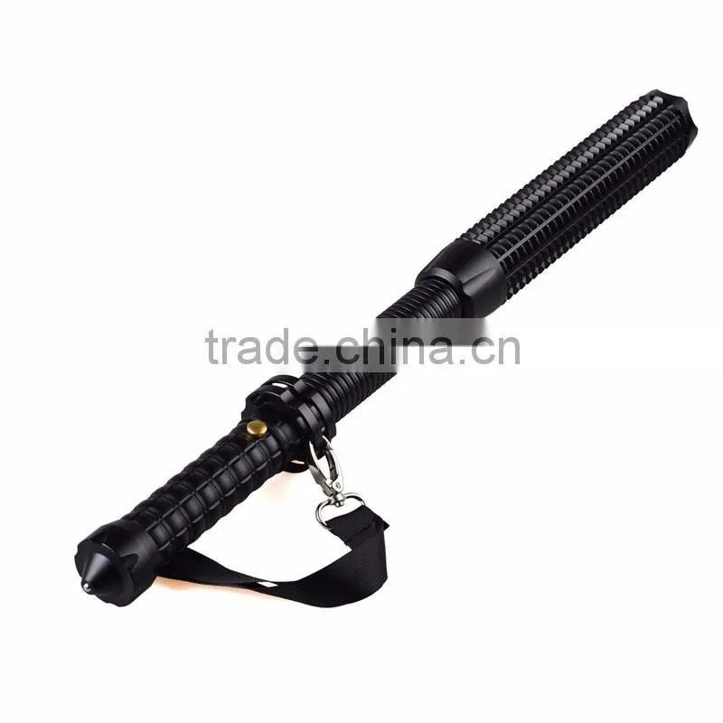 Rechargeable Expandable Bat Torch Light Strobe XML T6 LED 1000 Lumens Self Defense Flashlight