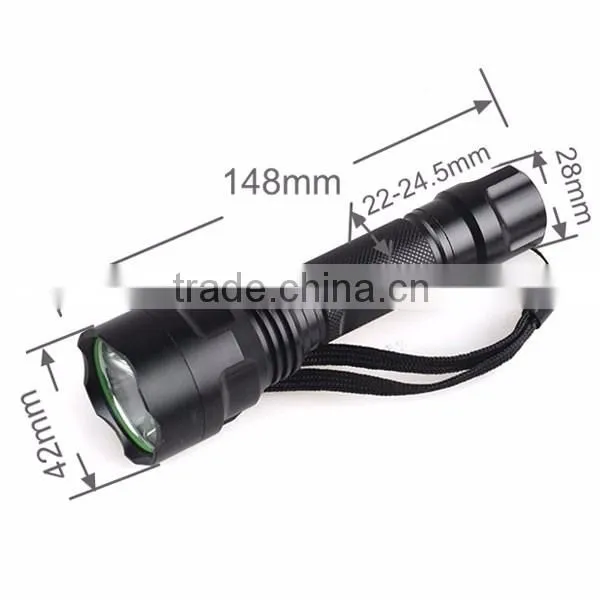 Military Grade Waterproof XML T6 LED Powerful Best Flashlight