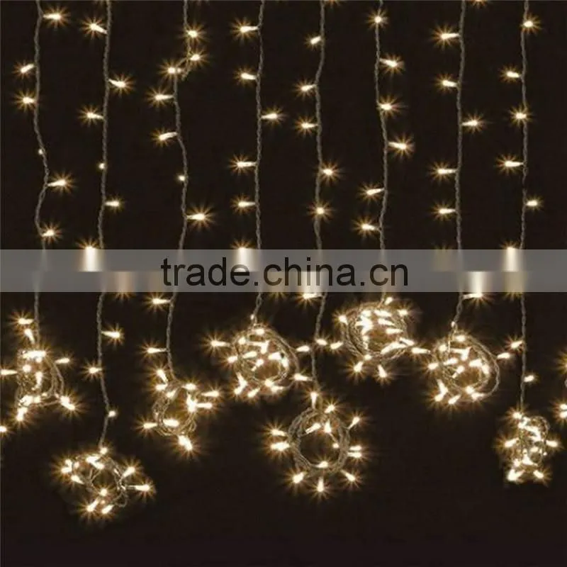 600 LED Outdoor Party String Fairy Wedding Curtain Light 8 Modes (Warm White)