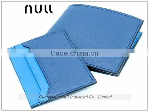 Big capacity factory blue color leather magic wallet for men