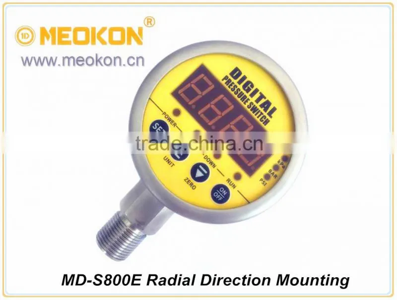 MD-S800E Radial direction mounting series Water, Oil, Gas Intelligent Digital Pressure Switch