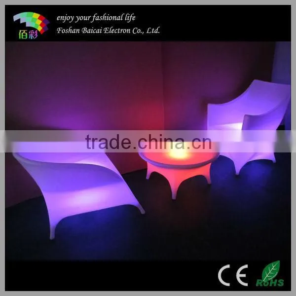 LED Tub Chair BCR-812C with Light Color Change & Remote Control