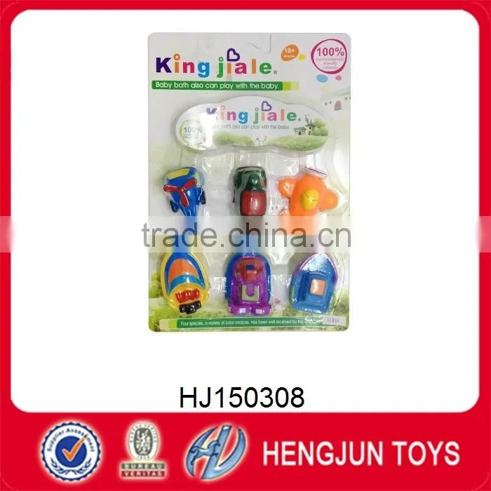 promotion vinyl plastic 6 pcs animal water spray toys