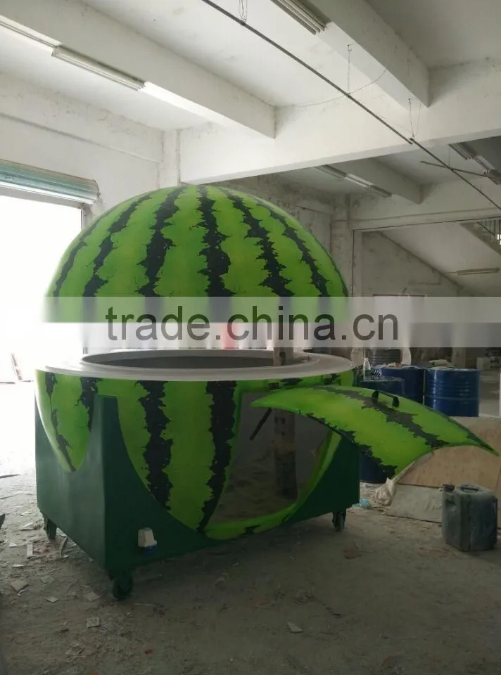 PROFITABLE Orange shape Fibreglass (FRP) Kiosk portable and efficient