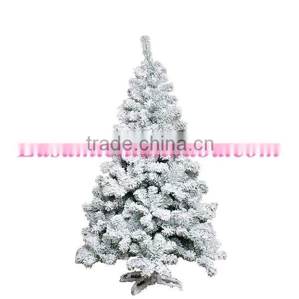 Wholesale christmas decorative,Flocked Snowing PVC Artificial Christmas trees with 9 sizes
