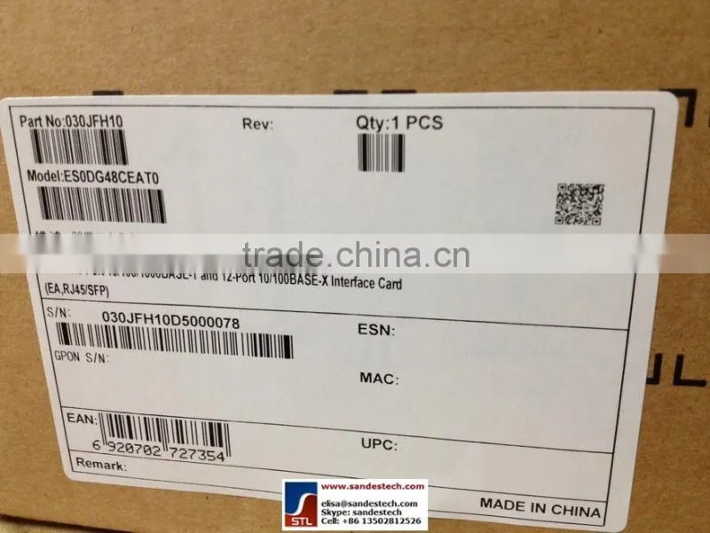 Huawei ES0DG48CEAT0 G48CEAT0 03030JFH 36-port 10/100/1000BASE-T and 12-port 100/1000BASE-X card for Huawei S7703 S7706 S7712
