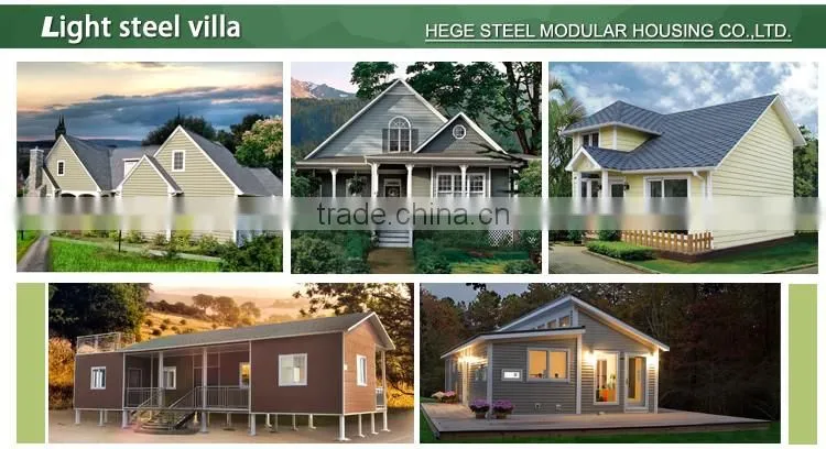 Low Price Light Steel Prefabricated Wooden House