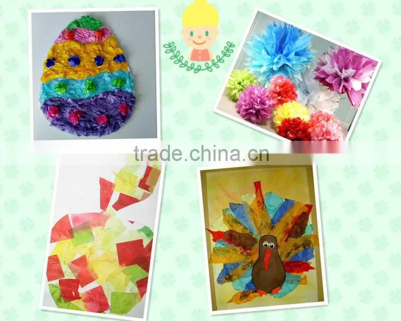 colored thin decorative tissue paper