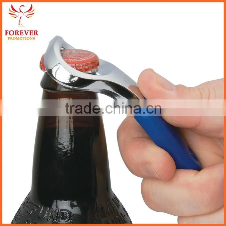 Hot Selling Promotional Metal Custom Logo Bottle Opener With Rubber Grip