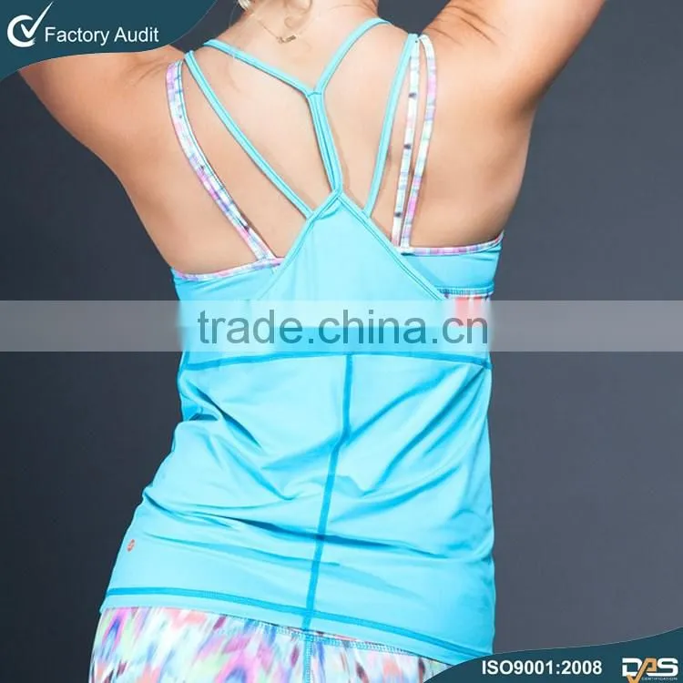 Sexy tank top bodybuilding- woman tank top sportswear and tank top sport yoga and running wholesale