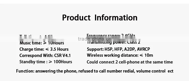 ULDUM 2015 Christmas Headphones Bluetooth Headset Wireless Earphone with Microphone