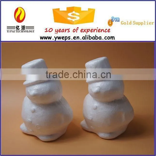 YIWU foam DIY craft animal model / snowman with cap model